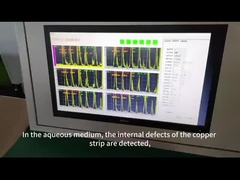 El medio de agua de la cinta maestra de cobre ultrasónica de detección en línea de vídeo
