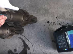 UT portátil (ensayo ultrasónico) de los ejes de engranajes