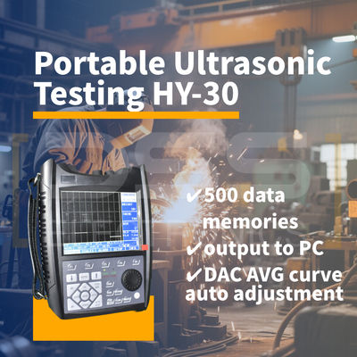 Detector portátil de fallas por ultrasonido  Equipo de ensayos de soldaduras HY-30 NDT