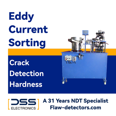 Un buen precio. Detector automático de fallas de corriente Eddy de doble canal para varillas de metal cortas en línea
